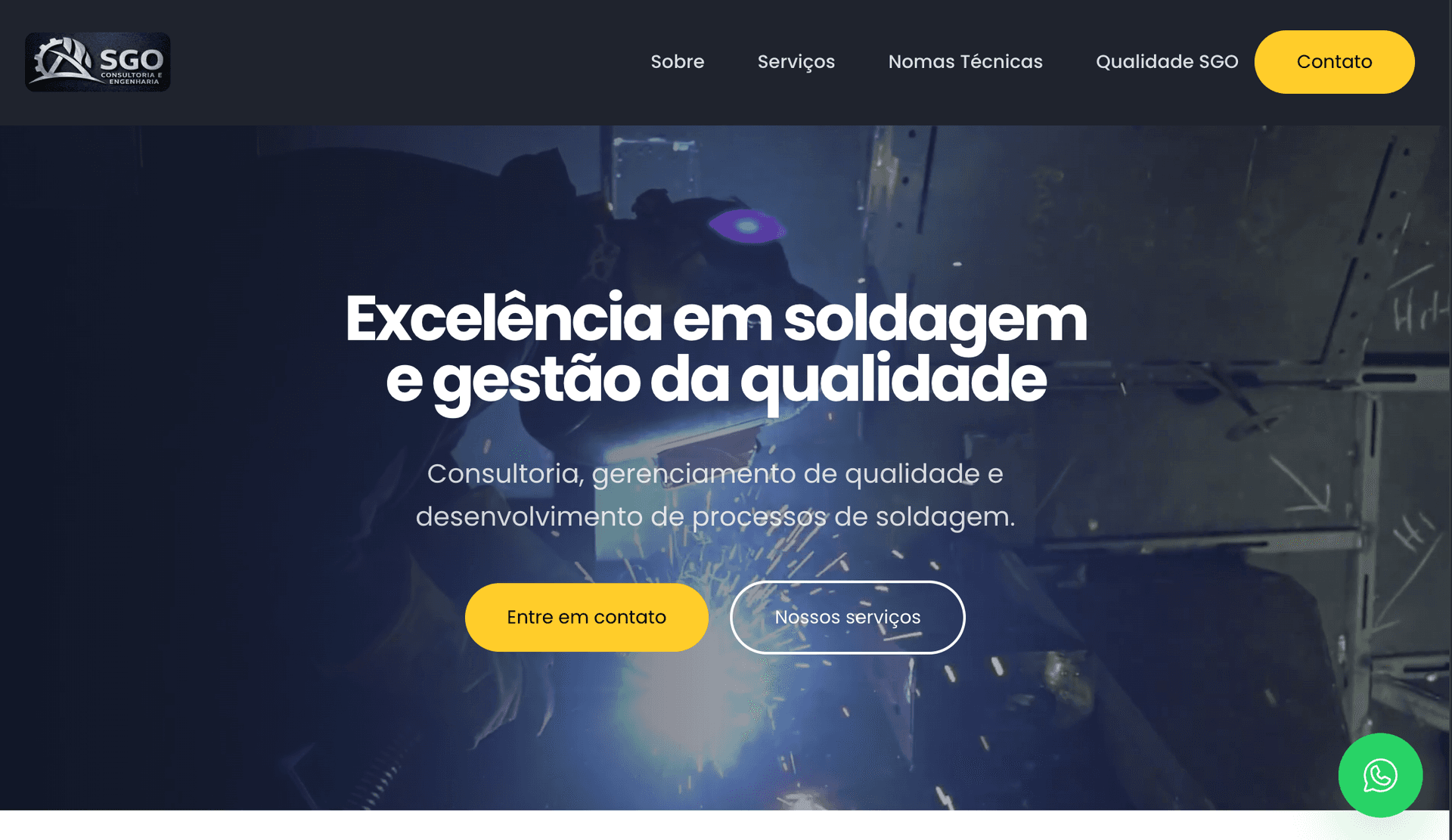 Exemplo de site para empresas