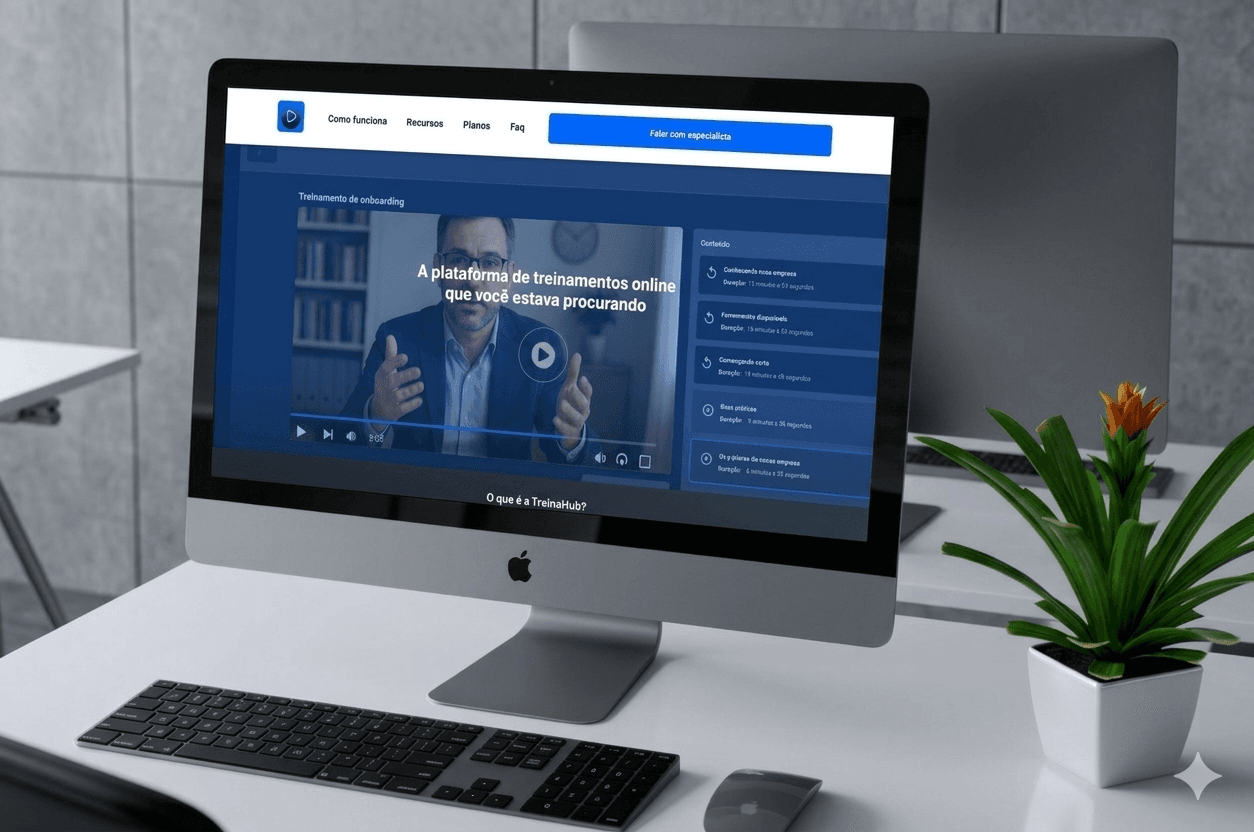 Preview do website TreinaHub